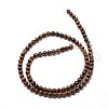 Natural Red Tiger Eye Round Bead Strands G-P072-24-6mm-2