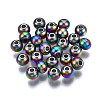 Rack Plating Rainbow Color 304 Stainless Steel Beads STAS-S119-081B-01-1