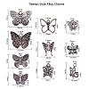 Tibetan Style Hollow Alloy Pendants TIBE-CJ0001-09-2