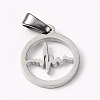 Non-Tarnish 304 Stainless Steel Pendants STAS-I127-064P-1