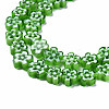 Handmade Millefiori Glass Bead Strands LAMP-J035-6mm-26-2