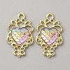 Alloy Pendant Rhinestone Settings PALLOY-WH0105-08C-1