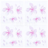 Waterproof Cherry Blossom PET Waterpoof Car Stickers DIY-WH0366-46-1