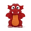 Dinosaur Food Grade Silicone Focal Beads SIL-A009-01C-1