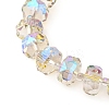 Transparent Electroplate Glass Beads Strands LS-EGLA-P062-01A-HR05-3