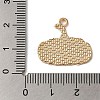 Thanksgiving Day Golden Tone Alloy Enamel Pendants ENAM-M002-01F-G-3