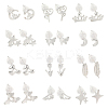 12Pairs 12 Styles Alloy Stud Earrings EJEW-FS0001-29-1