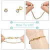 6Pcs Brass Magnetic Clasps with Springs Clasps FIND-YW0007-71G-4