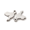 Non-Tarnish 304 Stainless Steel Charms STAS-M089-17P-2