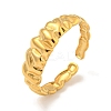 Ion Plating(IP) 304 Stainless Steel Open Cuff Ring for Women RJEW-A043-32G-1