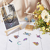 20Pcs 10 Style 304 & 201 Stainless Steel Pendants STAS-SC0004-72-4