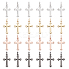 24Pcs 4 Colors Brass Pendants KK-PH0003-77-1