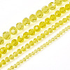 4 Strands 4 Styles Transparent Glass Bead Strands GLAA-TA0002-56B-3