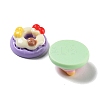 Opaque Resin Imitation Food Decoden Cabochons RESI-G084-05-3