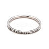 304 Stainless Steel Rhinestone Rings STAS-D178-02P-05-2