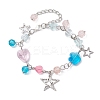 Alloy Star Charms Braclets BJEW-JB10230-1