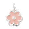 925 Sterling Silver Enamel Flower Charms LS-STER-D300-04S-02-1