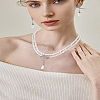 Alloy Rhinestones Necklace and Earrings Sets SJEW-LP0001-48-1