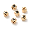 SHEGRACE Brass Cubic Zirconia Beads XGRQ4H151-682G-C-2