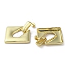 Rack Plating Brass Hollow Rhombus Dangle Stud Earrings EJEW-M237-09G-2