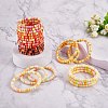 Handmade Polymer Clay Heishi Surfer Stretch Bracelets Set BJEW-SW00099-02-2