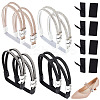 4 Pairs 4 Colors Polyester Rhinestone Elastic Shoelaces DIY-OC0013-17-1