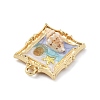 Alloy Enamel with Natural Conch Pendants FIND-G089-01G-2