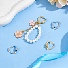 4Pcs 2 Colors Brass Screw Carabiner Lock Charms KK-UN0001-99-4