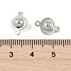 SHEGRACE Brass Round Links XGR0126P-122P-3