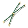 Braided Cotton Cord Slider Bracelet Making MAK-R001-01G-24-2
