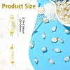 65Pcs 13 Styles ABS Plastic Imitation Pearl Connector Charms PALLOY-CJ00168-2