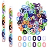 360Pcs 12 Colors Acrylic Linking Rings OACR-YW0002-69-1