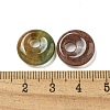 Natural Indian Agate Donut/Pi Disc Charms G-G142-02R-3