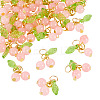 30Pcs Glass Pendants PALLOY-TAC0209-3