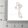 Brass Micro Pave Cubic Zirconia Pendants KK-A253-06S-01-3