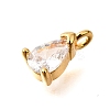 Brass Micro Pave Cubic Zirconia Pendants KK-D356-08D-G-2