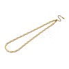5MM 304 Stainless Steel Braided Herringbone Chain Necklaces NJEW-N058-16G-1