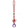 Glass Round Ball Hanging Ornaments HJEW-Z006-01B-1