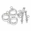 Non-Tarnish 201 Stainless Steel Toggle Clasps LS-X-STAS-S103-05-1-2
