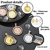 DIY Blank Dome Alloy Crystal Rhinestone Pendant Making Kits DIY-YW0009-87-3