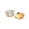 304 Stainless Steel Enamel Pendants STAS-I346-03G-2
