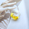 Resin Dried Flower Finger Rings for Women FS-WGEA7C0-03-1