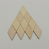 Unfinished Wood Rhombus Shape Discs Slices LS-WOCR-PW0001-005B-3