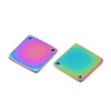 Ion Plating(IP) 304 Stainless Steel Stamping Blank Tag Pendants STAS-I311-16A-RC-3