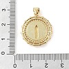 Brass Micro Pave Clear Cubic Zirconia Pendants KK-Q813-16E-G-3