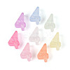 Luminous Frosted Transparent Acrylic Beads TACR-T029-21E-1