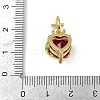 Brass Glass Pendants X-KK-R226-03G-01-3