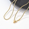 304 Stainless Steel Rope Chain Necklaces X-NJEW-F226-03G-02-3