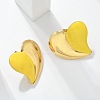 Heart 304 Stainless Steel Stud Earrings LS-EJEW-A130-01G-02-5