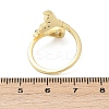 Brass Pave Clear Cubic Zirconia Cuff Rings RJEW-V013-01G-5